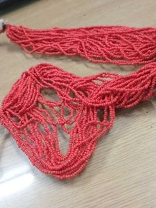 Red Beaded Necklace