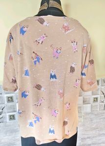 BOGO🎁Buy One Get 1 Free🎁L-XL Cat Print T-sh