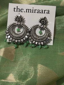 The Miraara Silver Drop Earrings