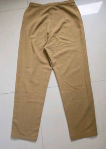 Khaki Lace Detail Trousers