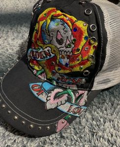 Ed Hardy Skull Trucker Hat