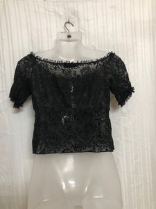 Vezzo Black Lace Top