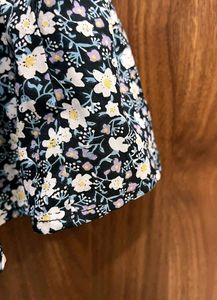 Urbanic Floral Tied Backless Frill Dress