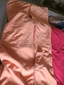 ZARDOSI HANDWORK AND MIRROR WORK KURTI IN PEACH