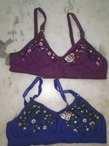 Floral Print Bras - Set of 2