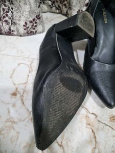 Black Block Heel Pumps