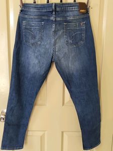 Blue Jeans,Mid-rise Straight Slim Fit
