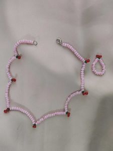 Beaded Necklace & Ring Set