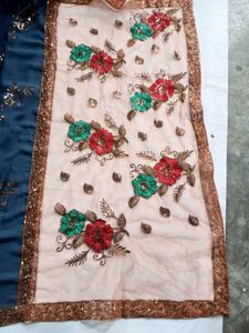 Best Quality Work Saree With Net Pallu