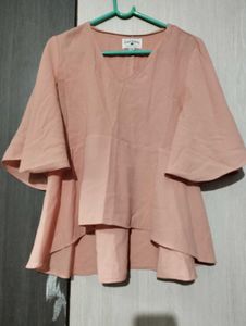 Blouse with Flared Sleeves