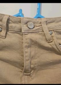 High Waisted Tan Jeans