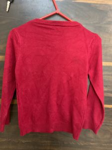 Mroon Pearl Embellished Sweater