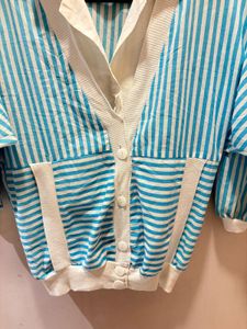 Vintage Striped Button-Down Shirt