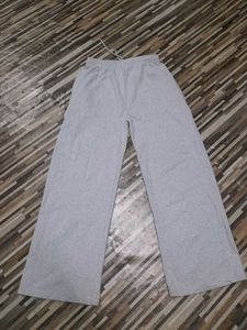 Gray Wide Leg Sweatpants