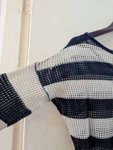 Striped Knit Pullover