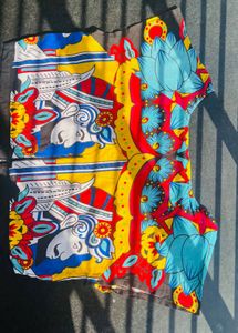 Colorful Patterned Fabric Piece