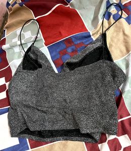 Sparkling Glittery Crop Top For Women