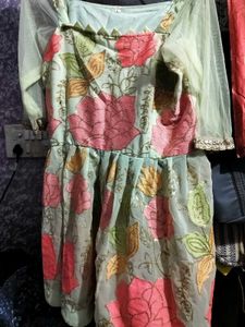 Party Wear Kurta Palazzo -Wedding With Sleeves