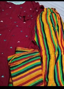 Xl Kurti Set With Duptta