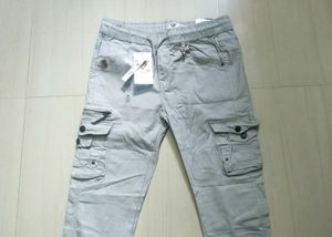 Grey Cargo Pant