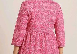 Pink Floral Tunic Top