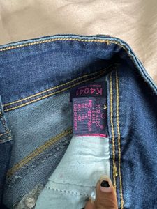 Distressed Denim Shorts