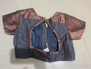 Grey Zari Blouse For Sale