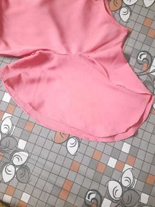 Pink Color Butterfly Sleeve Top