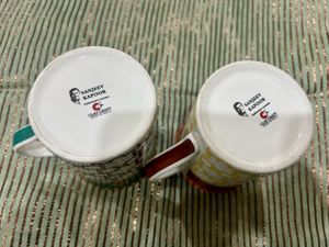Set of 2 Decorative Coffee Mugs