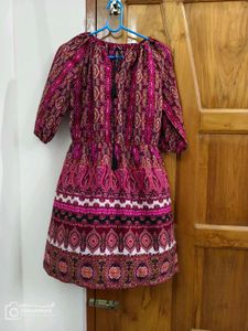 Boho Print Mini Dress