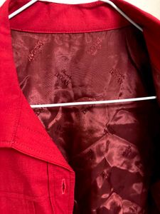 Red Short Sleeve Jacket