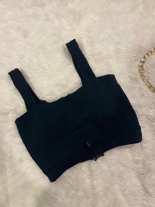 Dark Green Crop Top