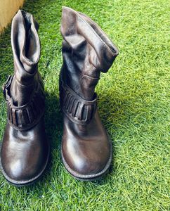 Stylish Brown Original Leather Boots