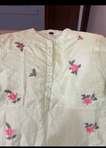 Embroidered Pastel Dress