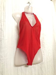 Forever 21 Red Sleeveless Jumpsuit