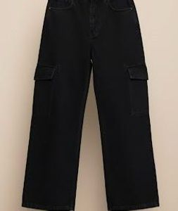 Black Cargo Jeans