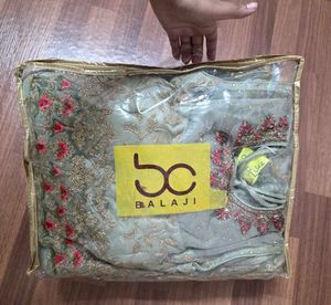 Glittering Floral Embroidery Party Gown