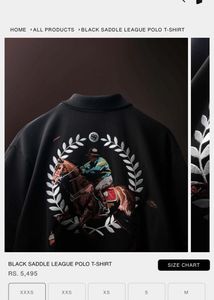 BLUORNG MENS BLACK POLO TSHIRT