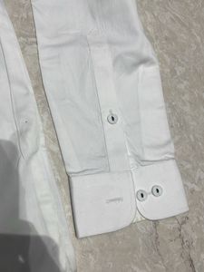 H2 White Patterned Dress Shirt