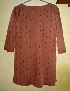 BROWN SHORT KURTI