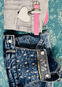 Girls Denim Short 2 Combo 100 % New