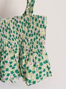 Cute Floral Peplum Top