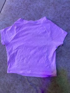newme Pink Ruched Crop Top