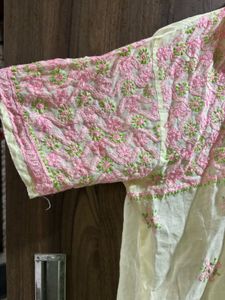 Floral Embroidered Button-Up Shirt