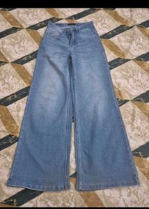 Wide Leg Denim Jeans