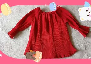 Red Off Shoulder Top 🌹