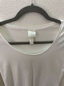 H&amp;M White Fitted Top