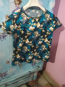 Flower Printed Women T-shirt