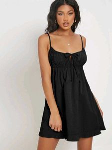 Chic Black Mini Dress-Wild Fable