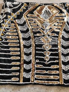 Sequin and beaded Ibiza pinteresty Mini Skirt